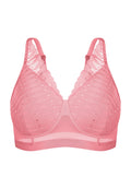 Voorzijde productafbeelding lotus prothese bh in de kleur pink van het merk Megami