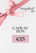 Afbeelding cadeaubon met een bedrag van €15,-