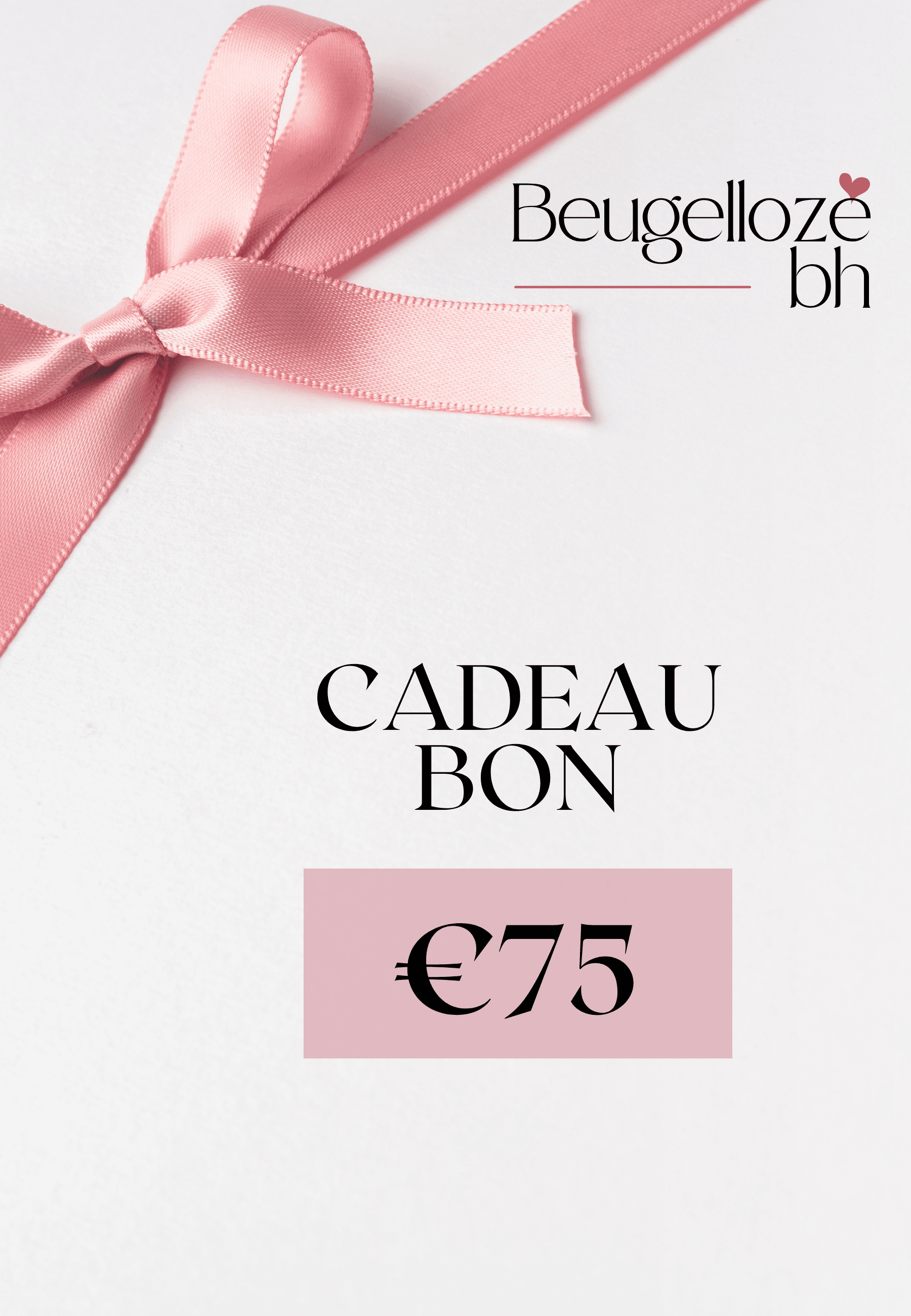 Afbeelding cadeaubon met een bedrag van €75,-