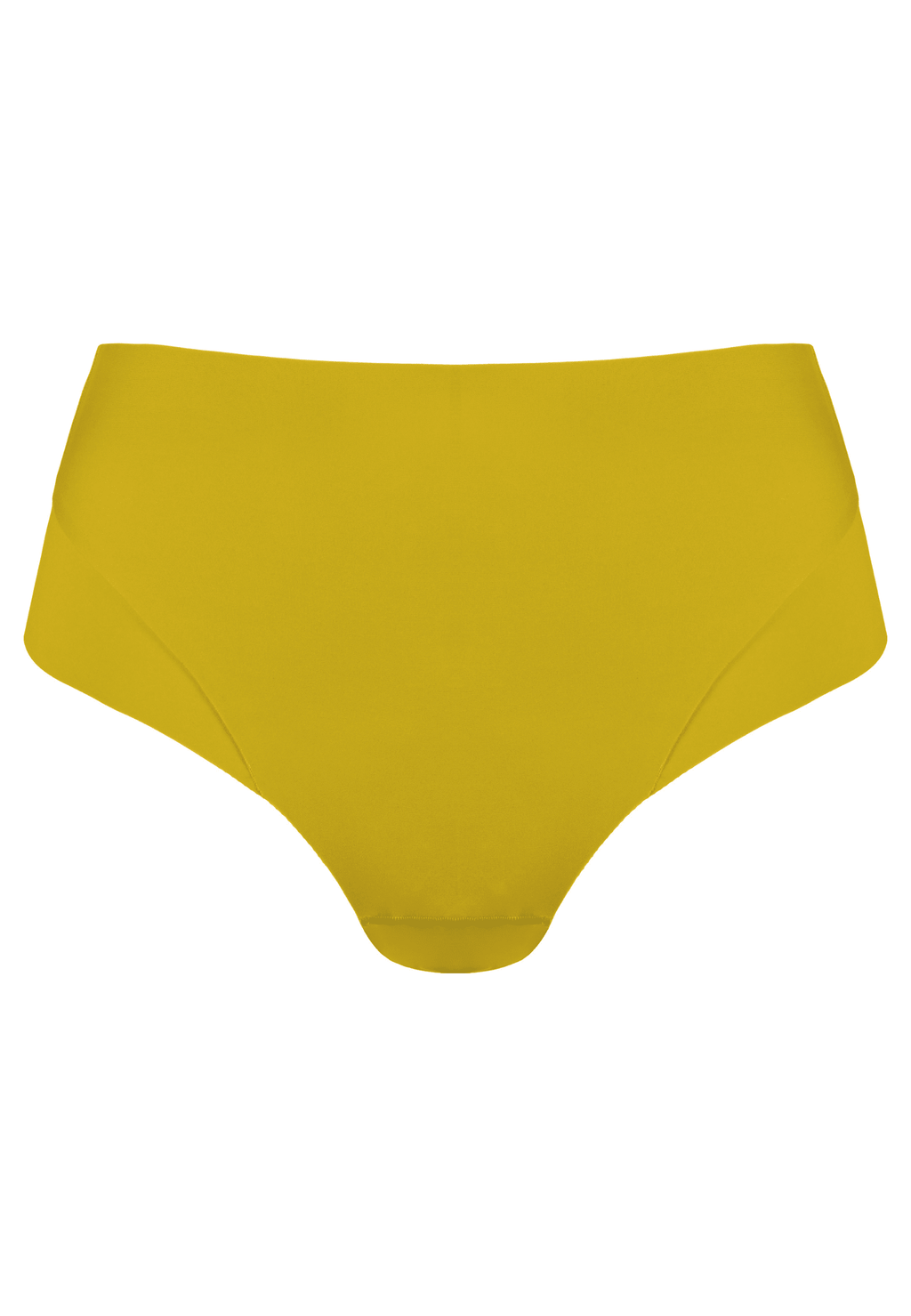 Voorzijde productafbeelding high waist slip in de kleur golden olive van het merk Naturana