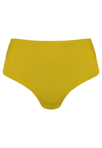 Voorzijde productafbeelding high waist slip in de kleur golden olive van het merk Naturana