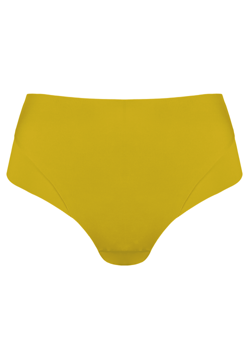 Voorzijde productafbeelding high waist slip in de kleur golden olive van het merk Naturana