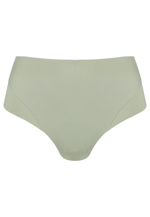 Voorzijde productafbeelding high waist slip in de kleur pale greenshield van het merk Naturana