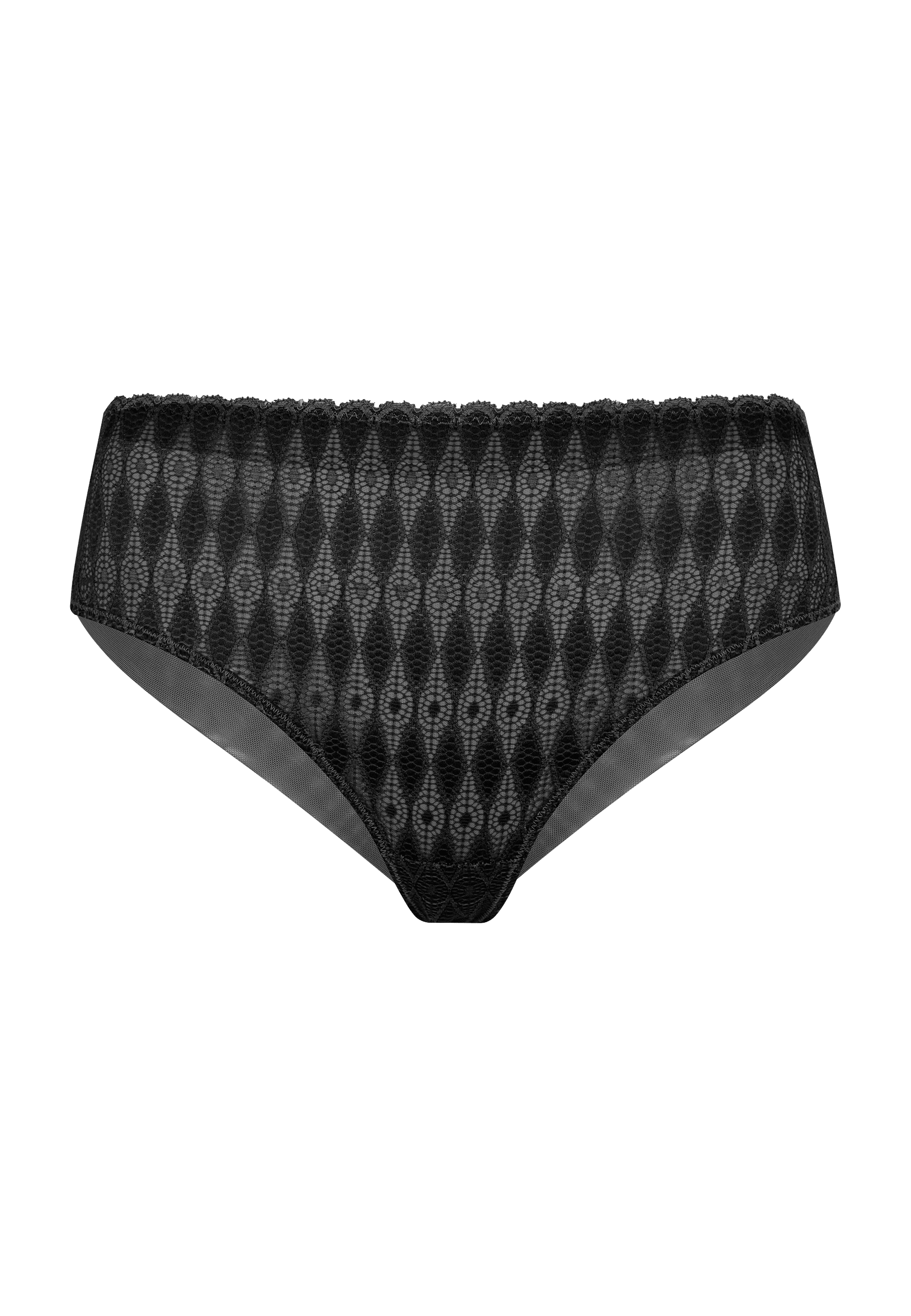 Voorzijde productafbeelding Lambada slip in de kleur zwart van het merk Megami
