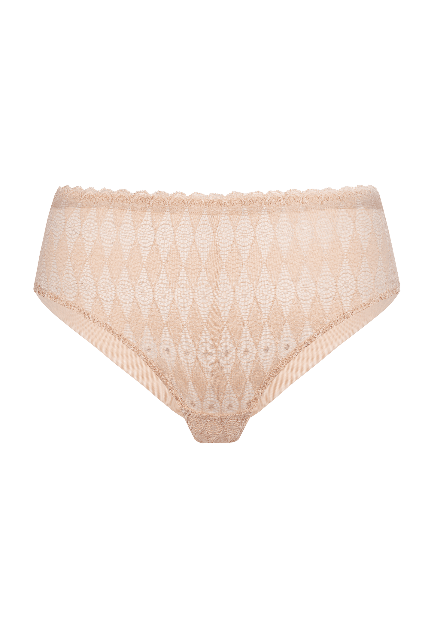 Voorzijde productafbeelding Lambada slip in de kleur beige van het merk Megami