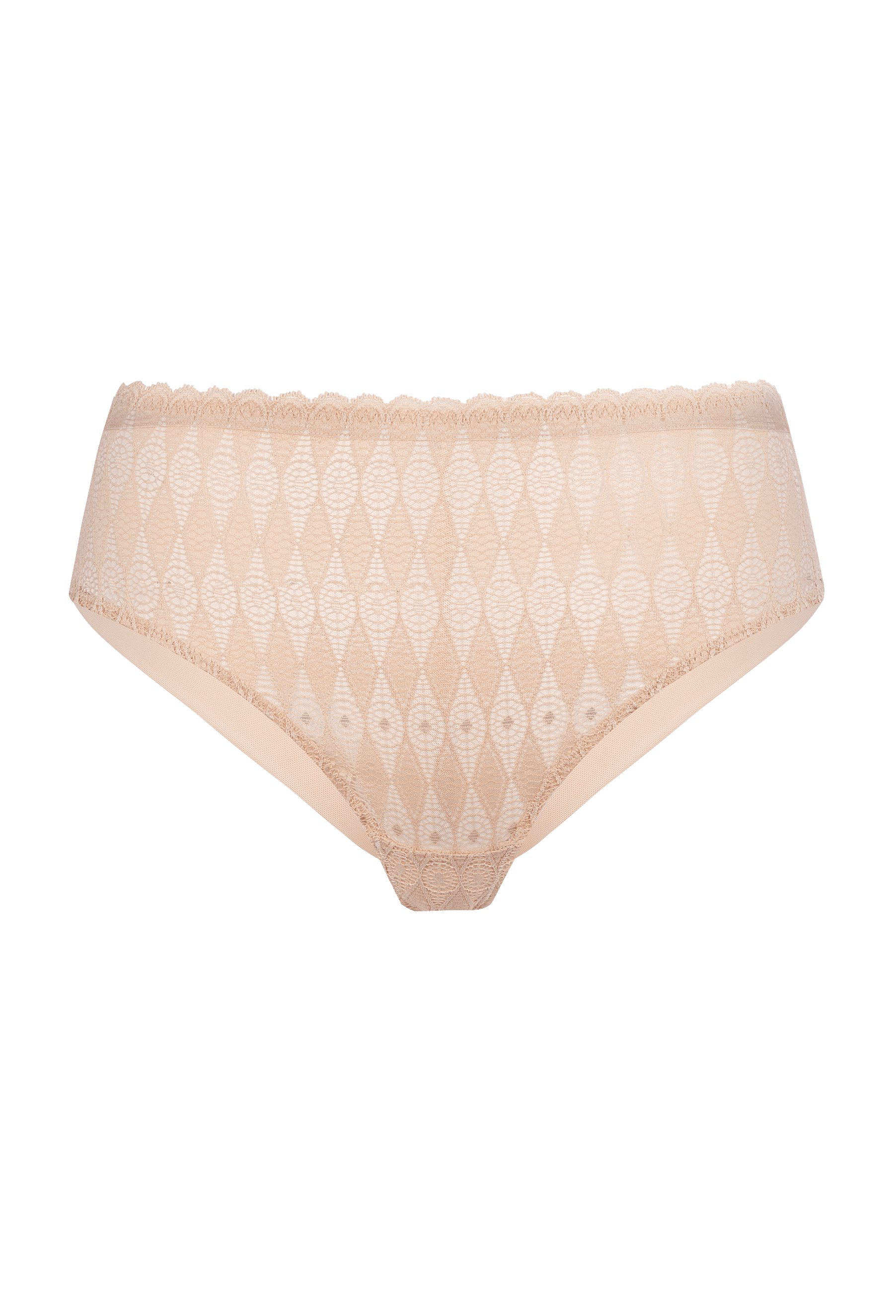 Voorzijde productafbeelding Lambada slip in de kleur beige van het merk Megami