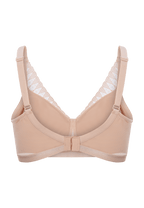 Achterzijde productafbeelding Lambada prothese bh van het merk Megami in de kleur beige
