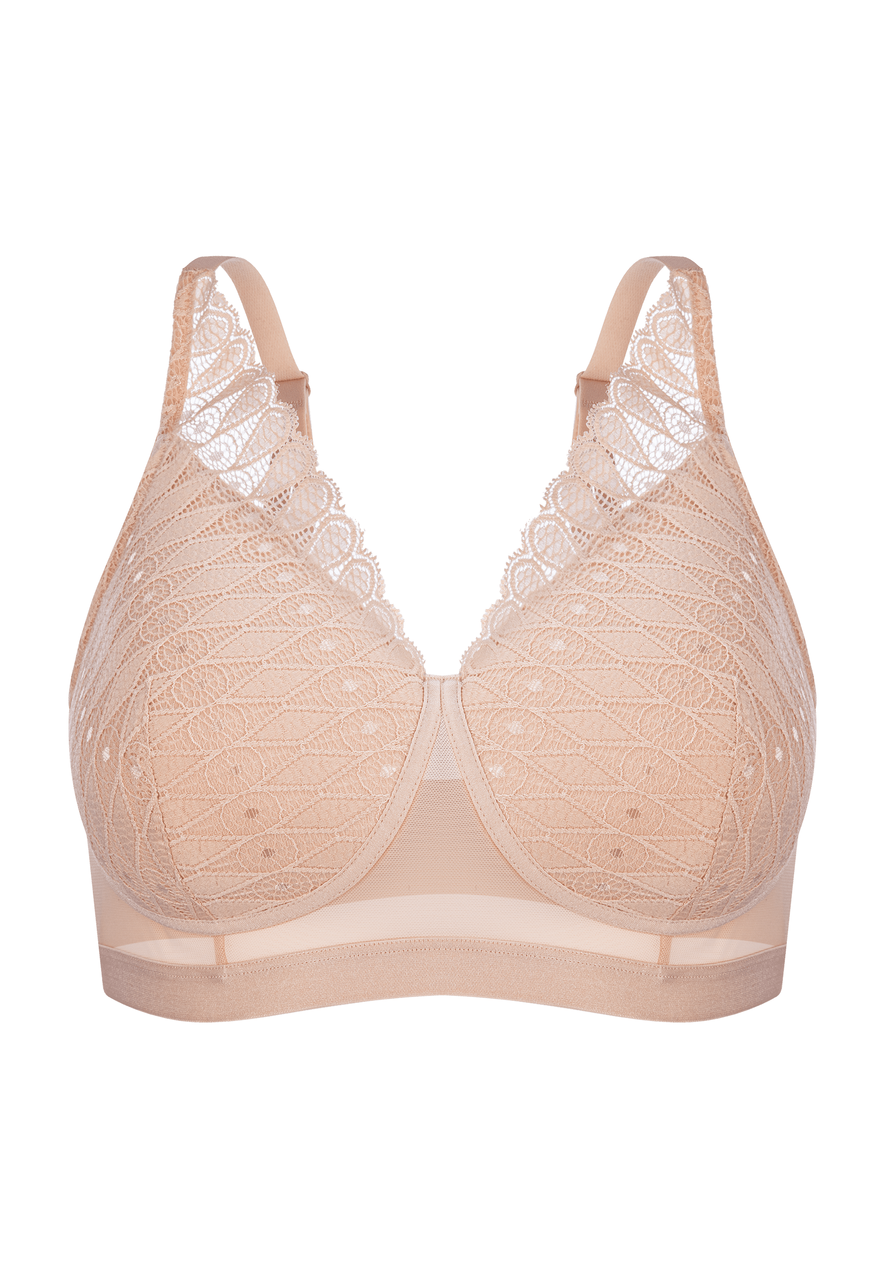 Voorzijde productafbeelding Lambada prothese bh van het merk Megami in de kleur beige