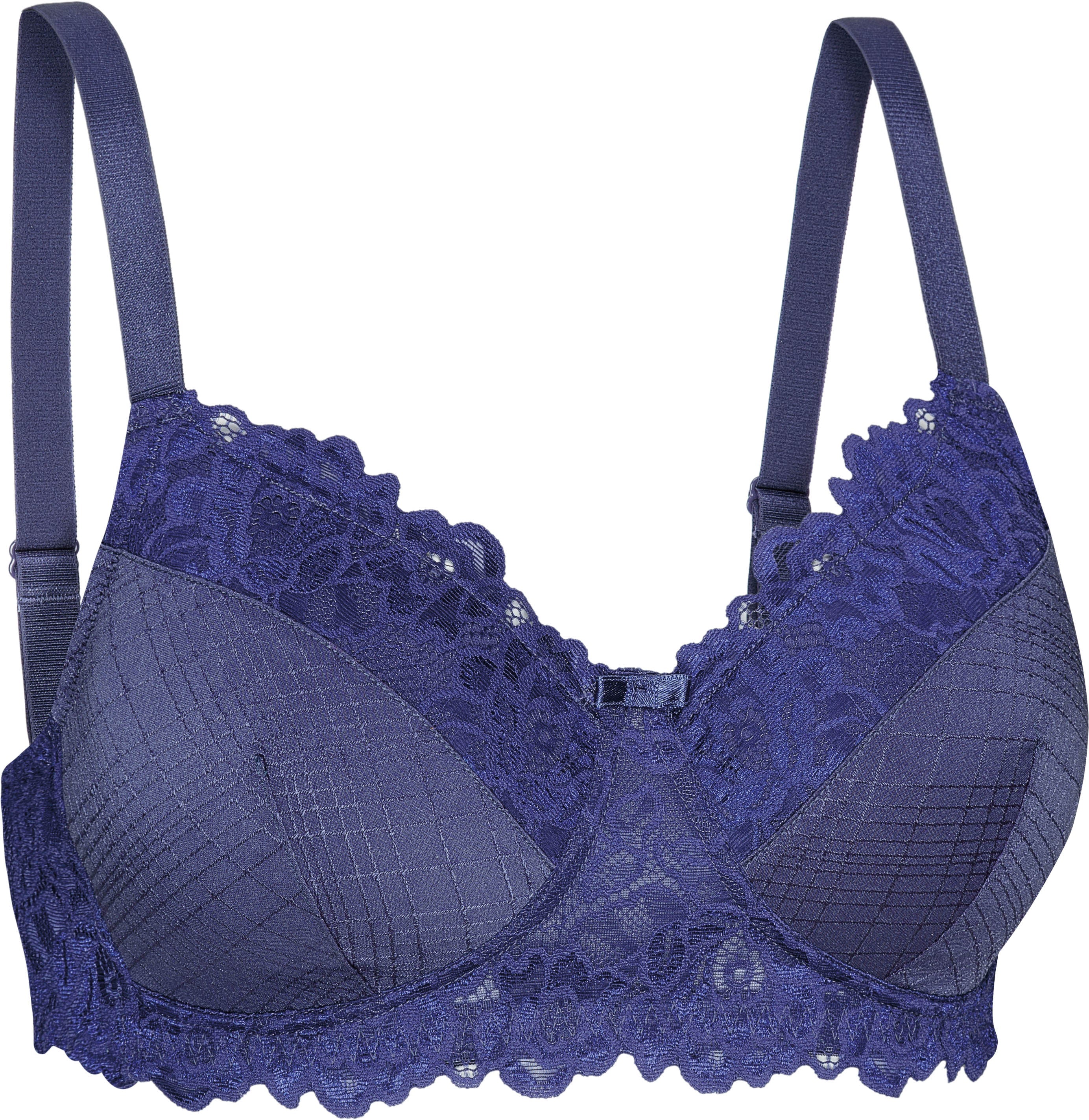 Zijde productafbeelding prothese bh in de kleur navy van het merk Naturana