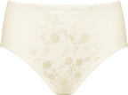 Voorzijde productafbeelding minimizer slip met bloemenpatroon in de kleur Ivoor van het merk Naturana