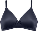 Voorzijde voorgevormde soft bh in de kleur navy van het merk Naturana