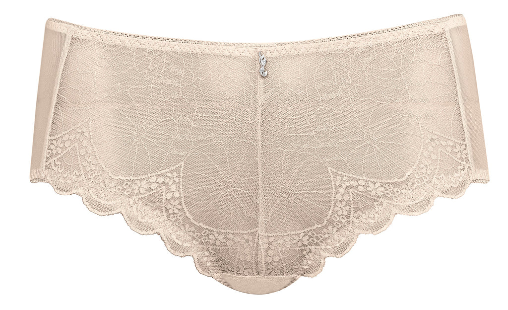 Voorzijde slip met kant in de kleur beige van het merk Naturana