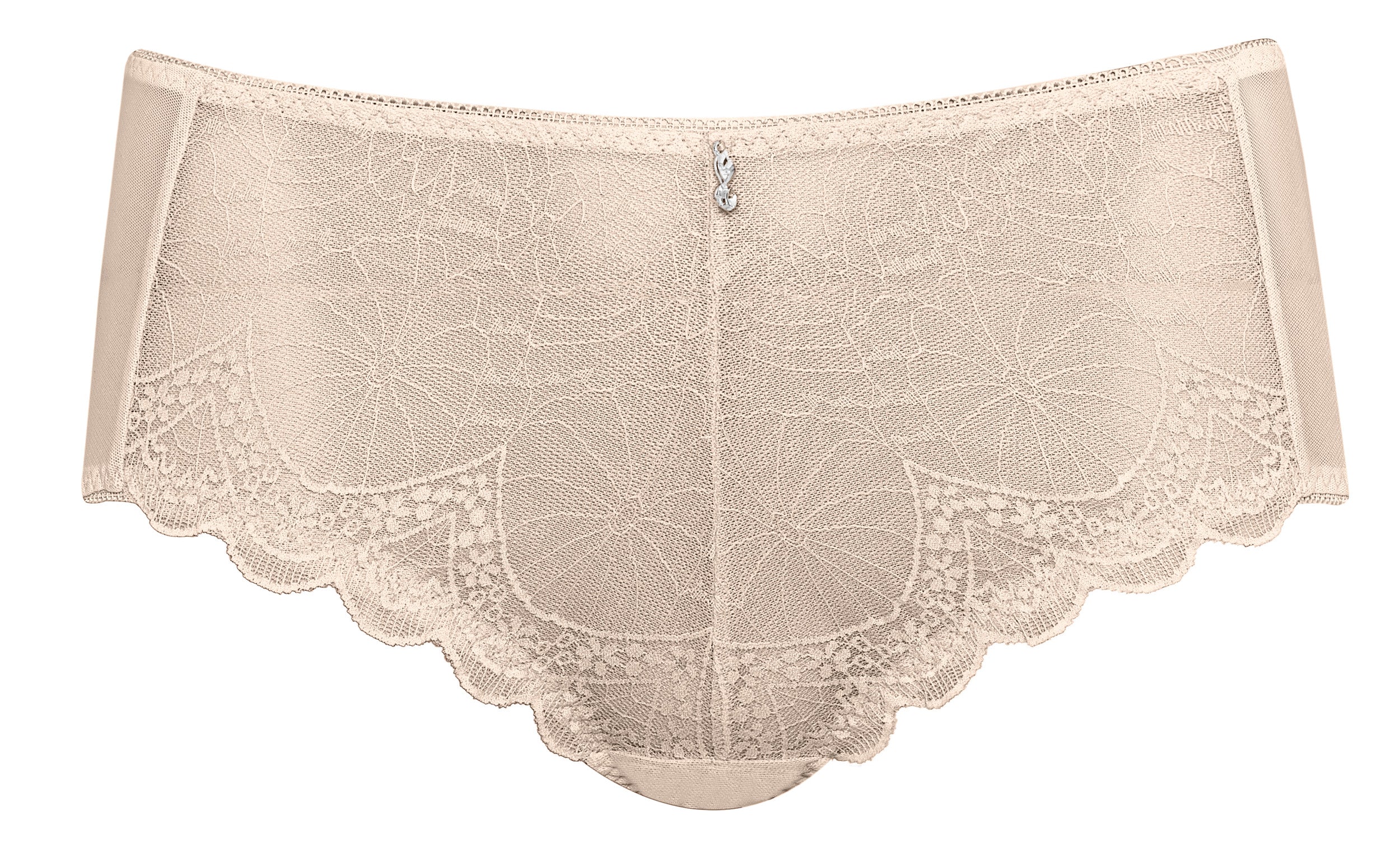 Voorzijde slip met kant in de kleur beige van het merk Naturana