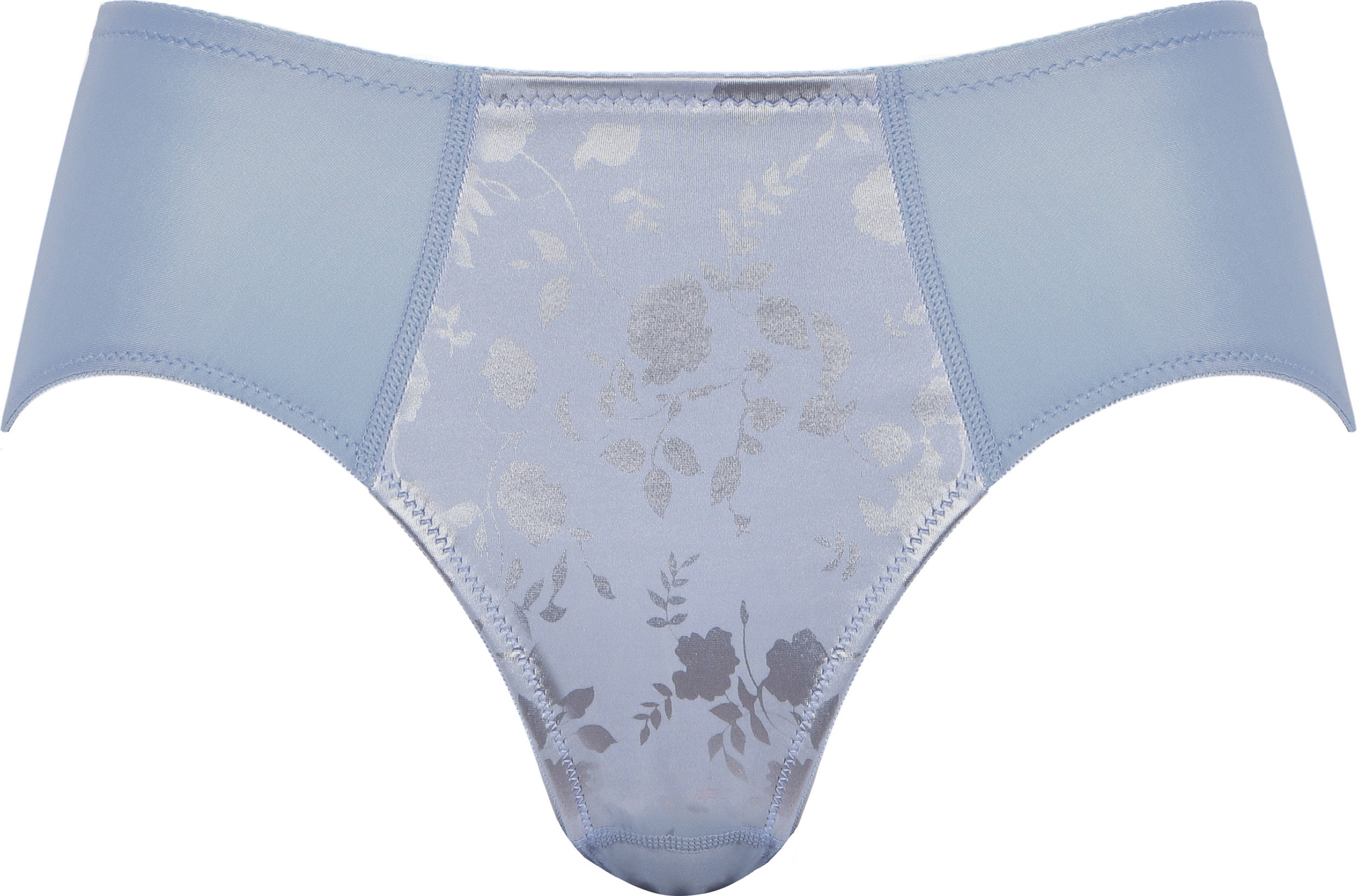 Voorzijde productafbeelding minimizer slip met bloemenpatroon in de kleur raindrops van het merk Naturana