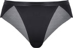 Voorzijde slip met mesh detail in de kleur zwart van het merk Naturana