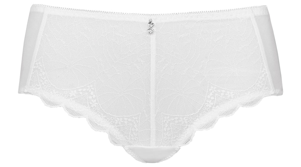 Voorzijde slip met kant in de kleur wit van het merk Naturana