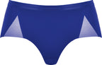 Voorzijde slip met mesh detail in de kleur indigo van het merk Naturana