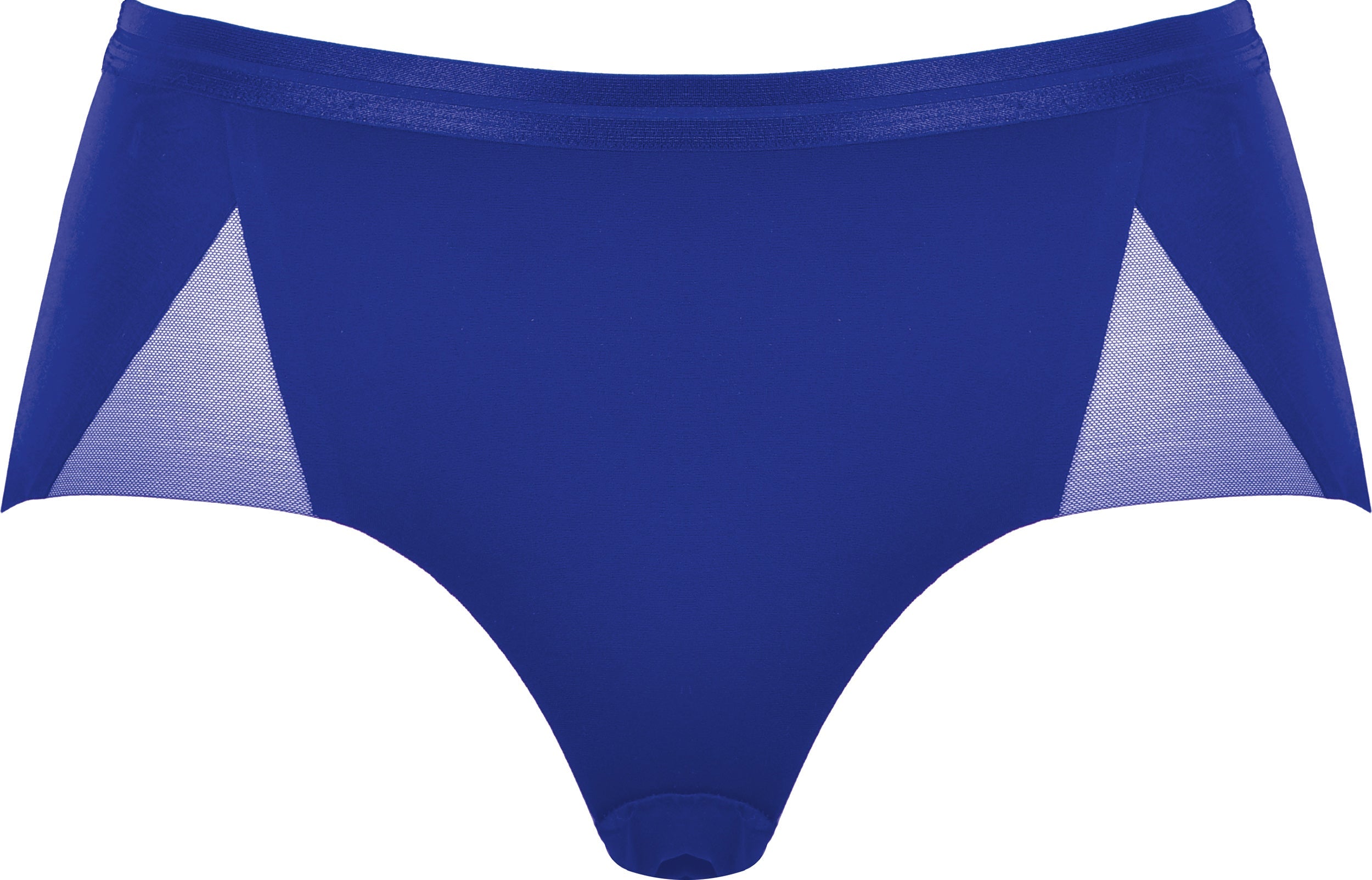 Voorzijde slip met mesh detail in de kleur indigo van het merk Naturana