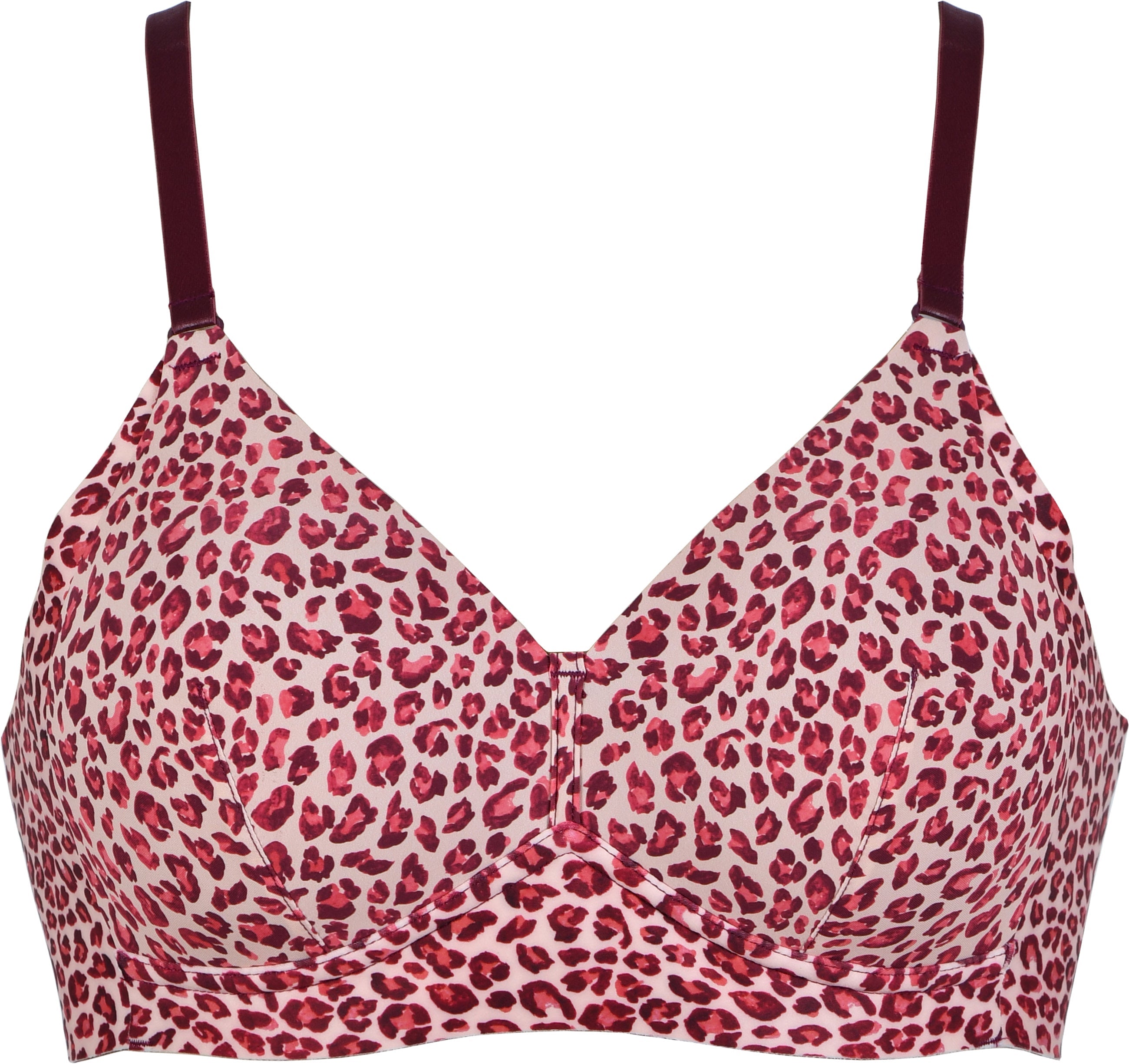 Voorzijde side smoother bh in de kleur leopard print van het merk Naturana