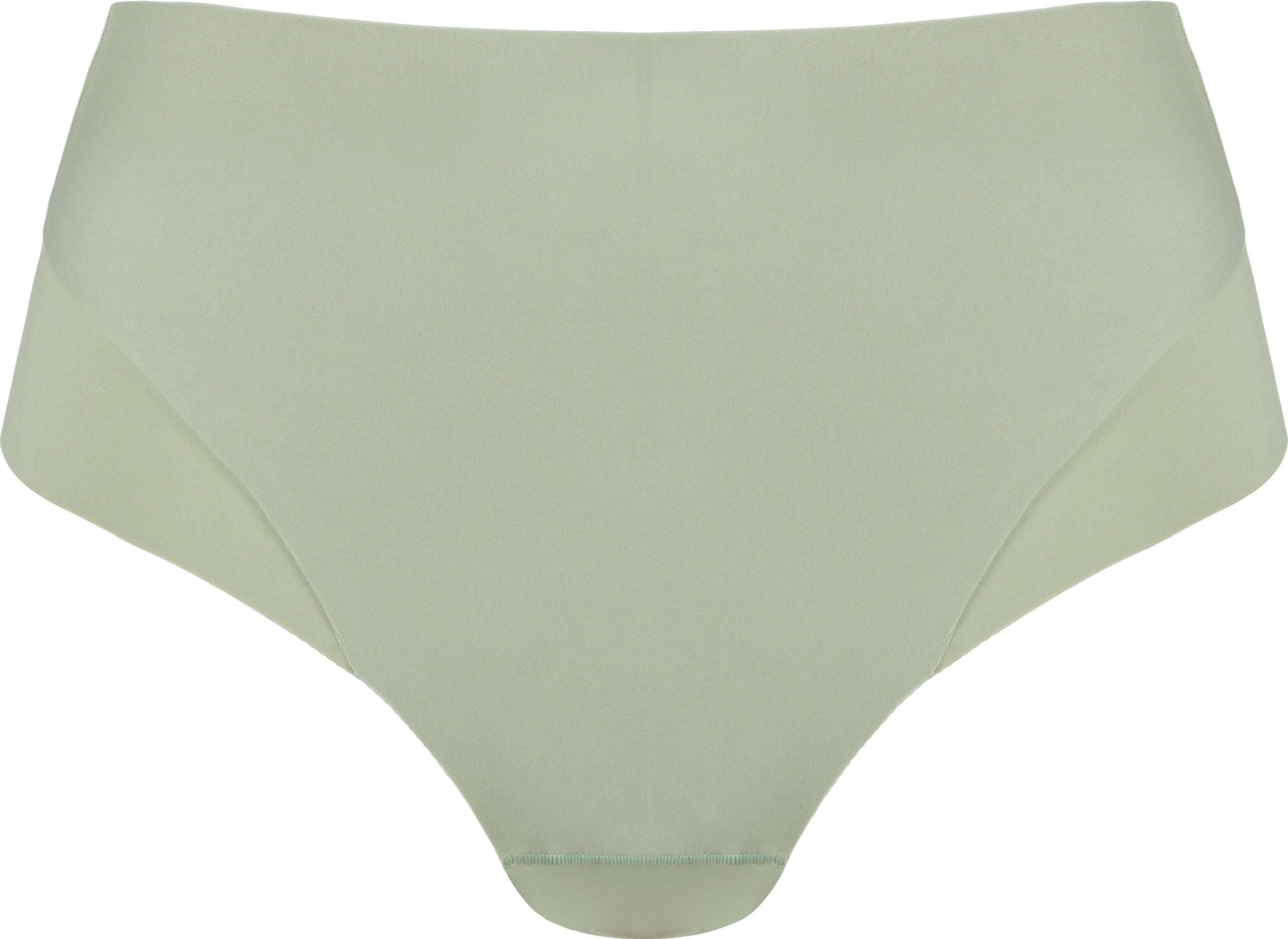 Voorzijde productafbeelding high waist slip in de kleur pale greenshield van het merk Naturana