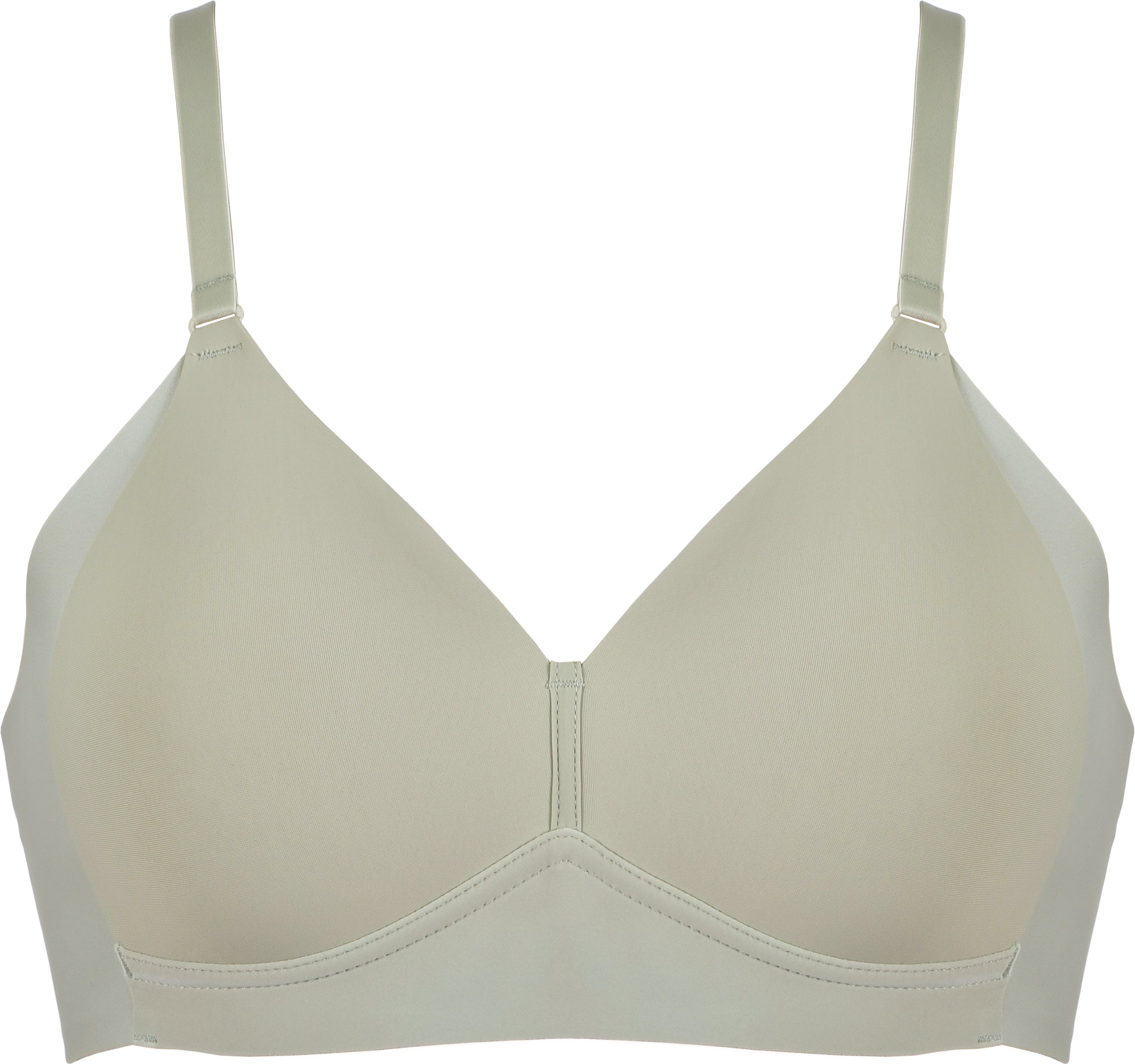 Voorzijde side smoother bh in de kleur pale greenshield van het merk Naturana
