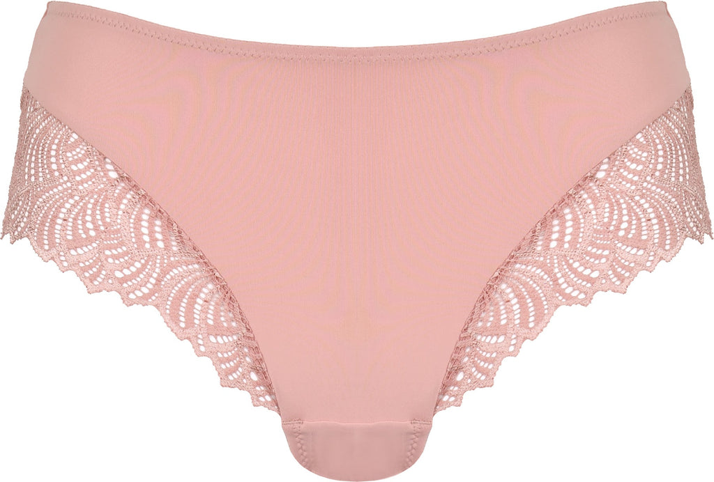 Voorzijde productafbeelding hipster met kant in de kleur pink rose van het merk Naturana