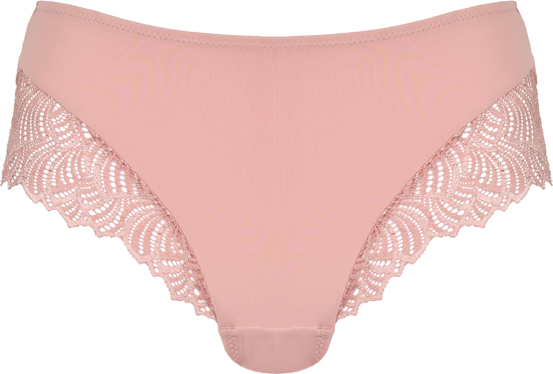 Voorzijde productafbeelding hipster met kant in de kleur pink rose van het merk Naturana