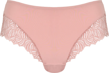 Voorzijde productafbeelding hipster met kant in de kleur pink rose van het merk Naturana