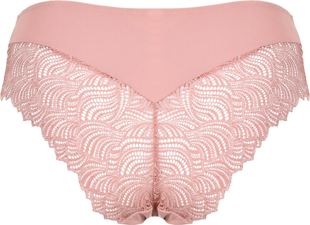 Achterzijde productafbeelding hipster met kant in de kleur pink rose van het merk Naturana
