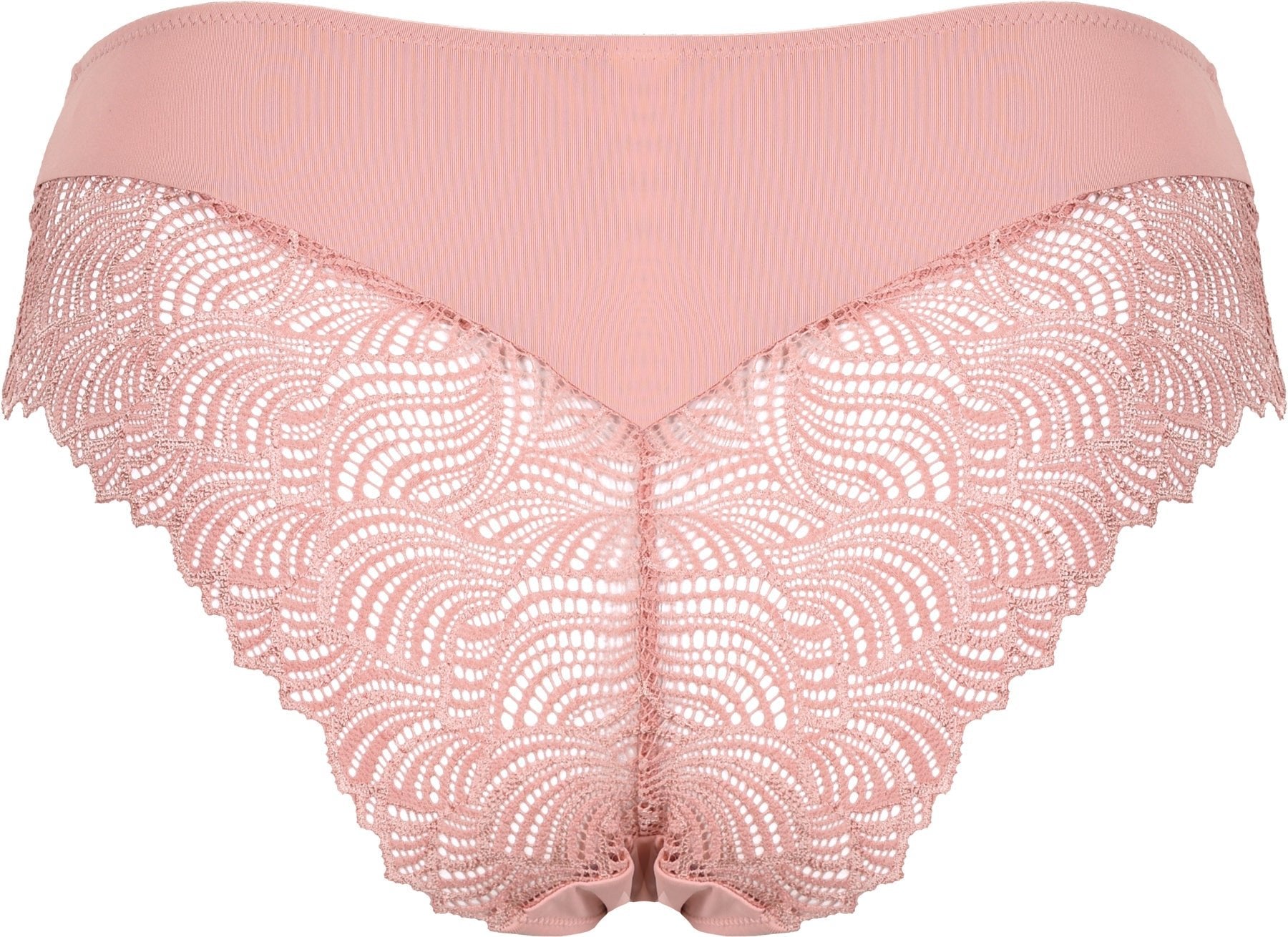 Achterzijde productafbeelding hipster met kant in de kleur pink rose van het merk Naturana