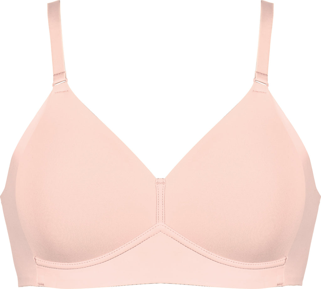 Voorzijde side smoother bh in de kleur blush van het merk Naturana