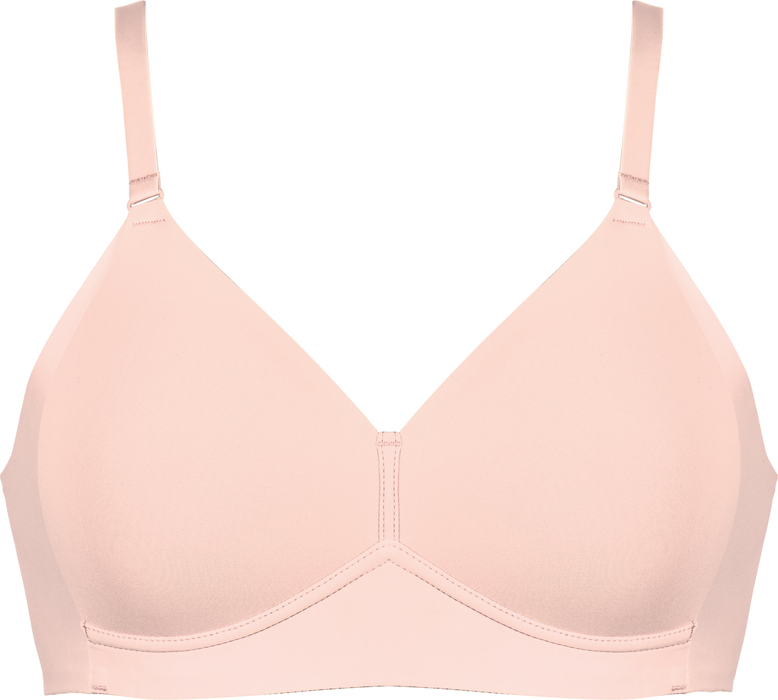 Voorzijde side smoother bh in de kleur blush van het merk Naturana