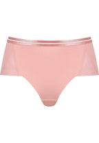 Voorzijde productafbeelding slip met mesh detail in de kleur pink rose van het merk Naturana