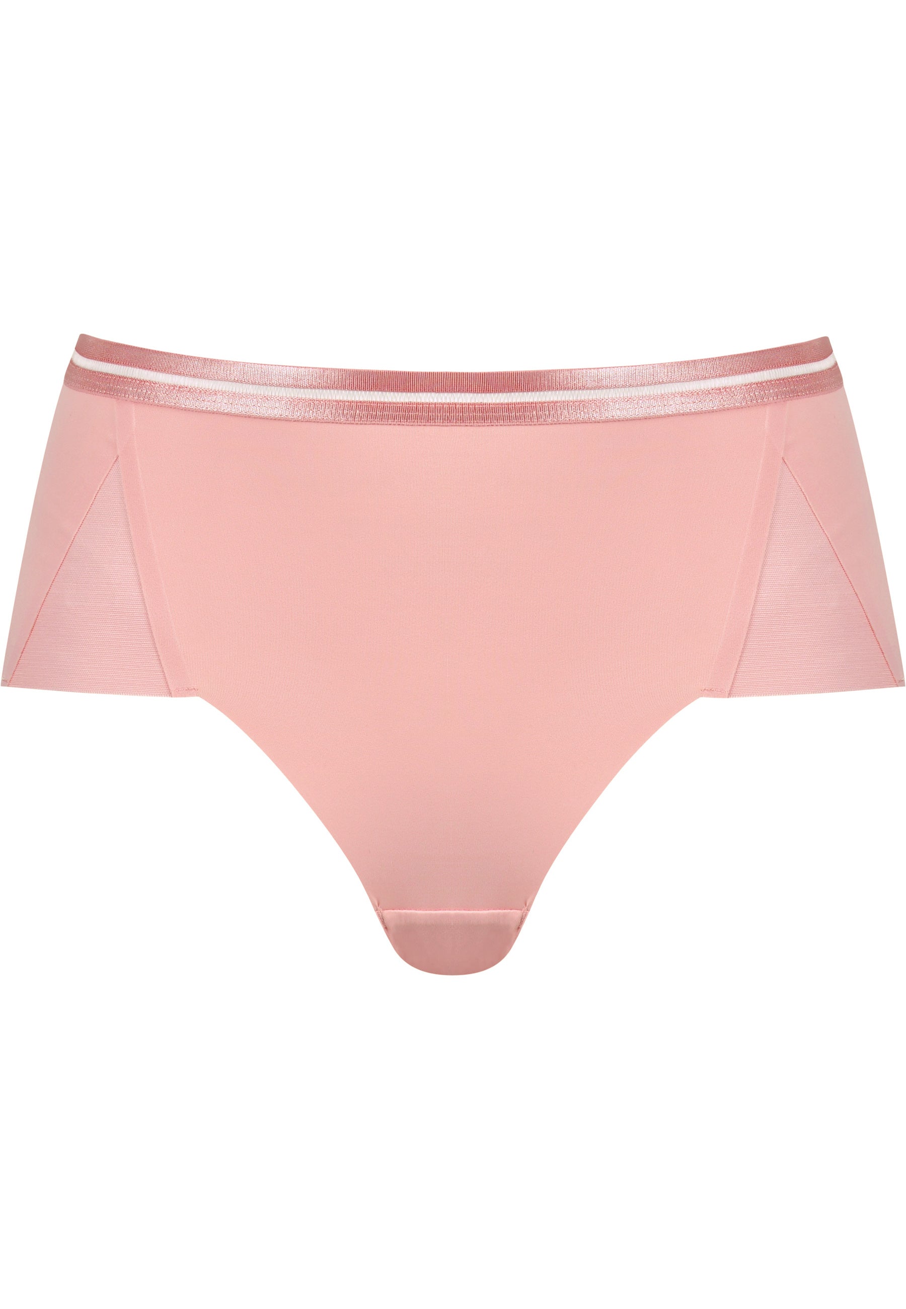 Voorzijde productafbeelding slip met mesh detail in de kleur pink rose van het merk Naturana