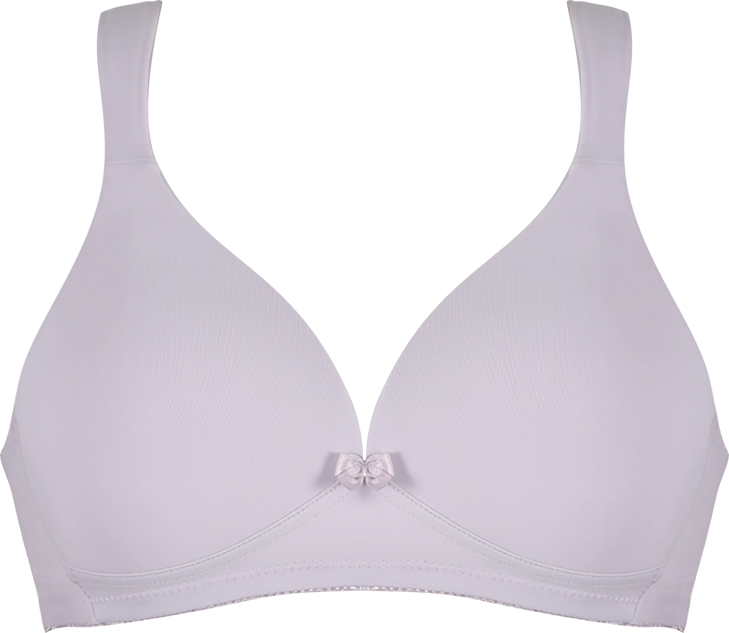 Voorzijde soft bh met brede bandjes in de kleur blueberry cream van het merk Naturana