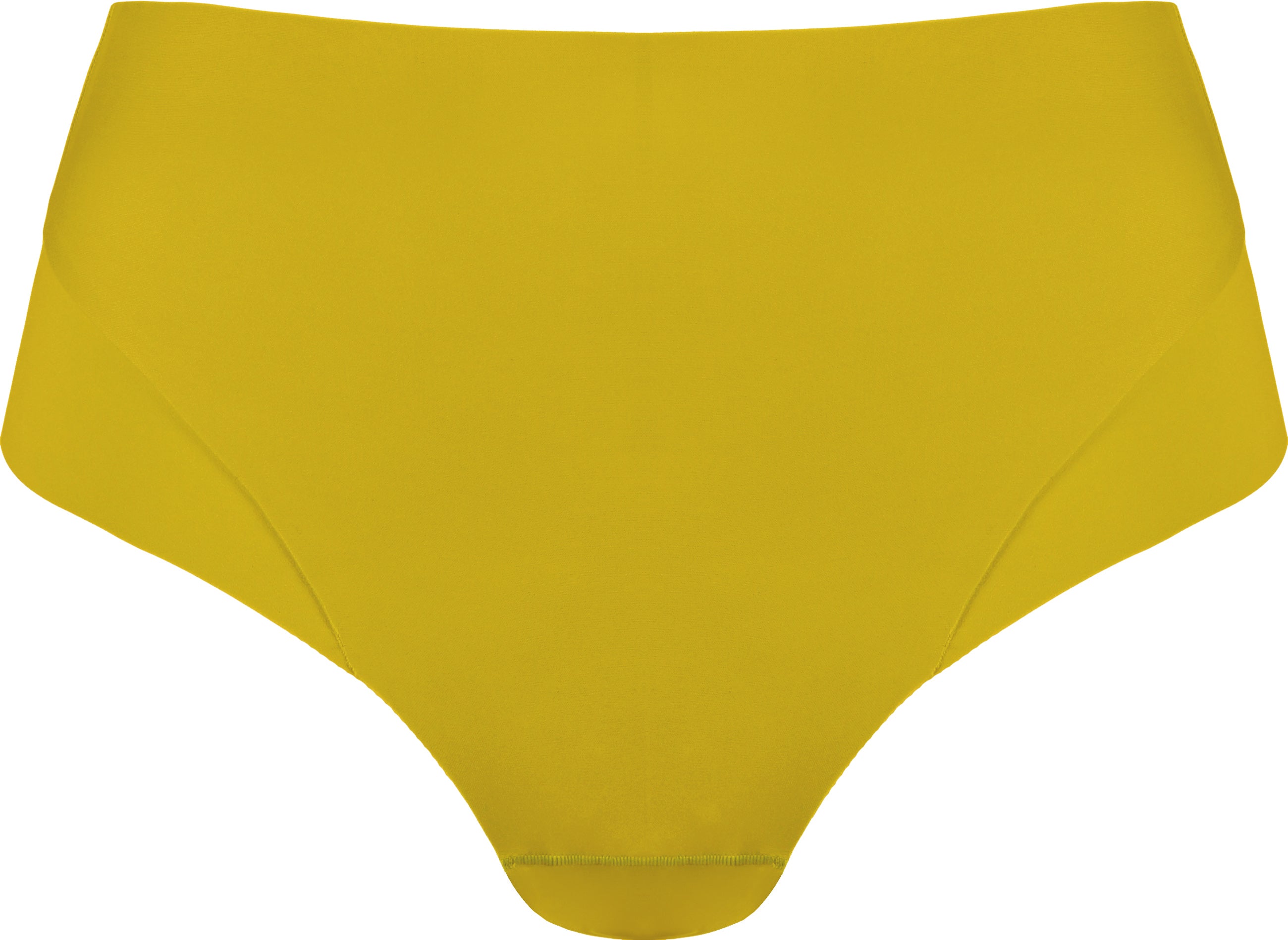 Voorzijde productafbeelding high waist slip in de kleur golden olive van het merk Naturana