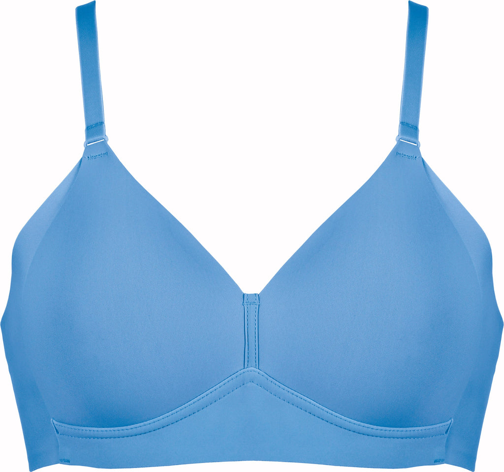 Voorzijde side smoother bh in de kleur marina blue van het merk Naturana