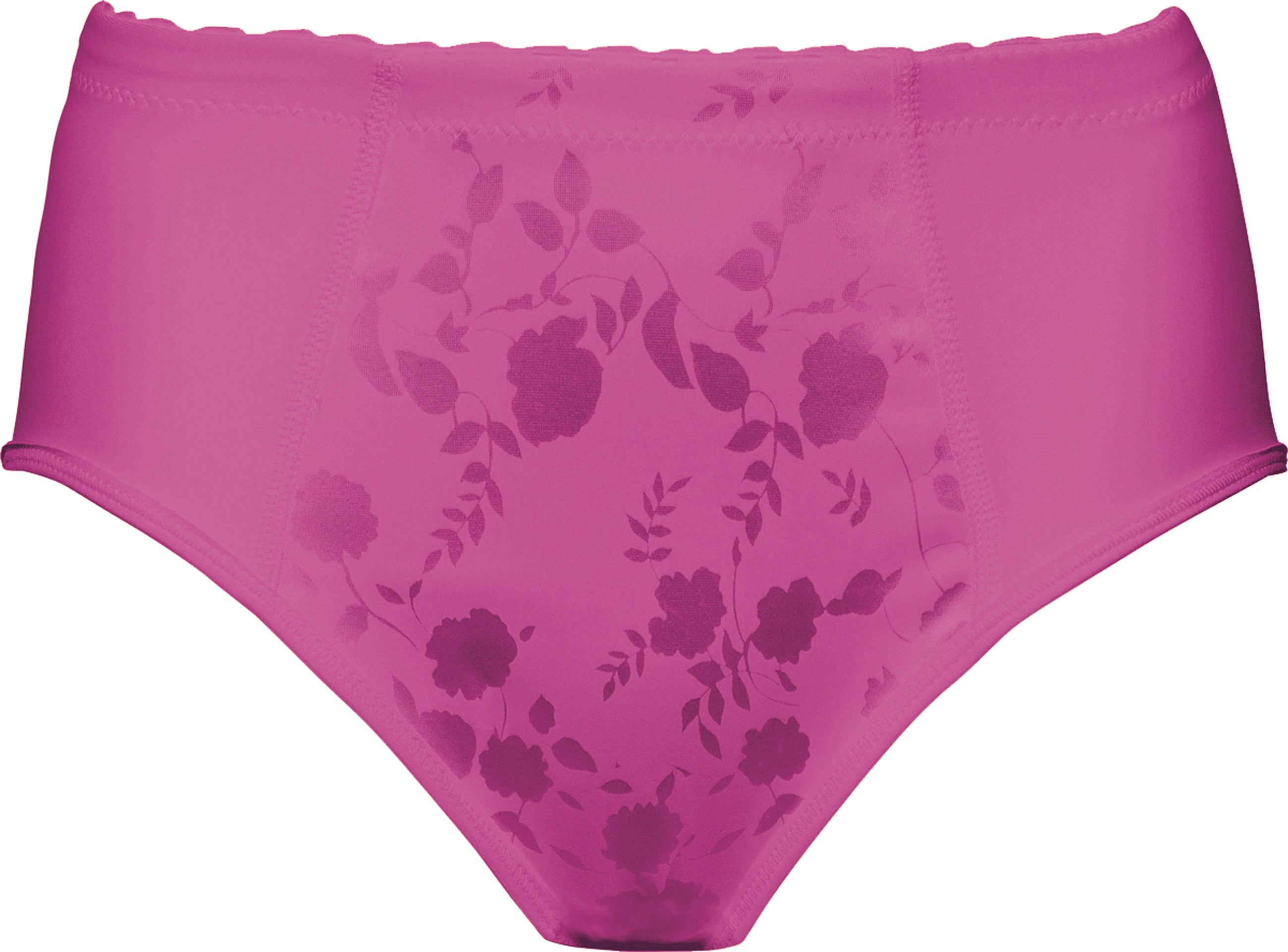 Voorzijde productafbeelding minimizer slip met bloemenpatroon in de kleur Purple Orchid van het merk Naturana