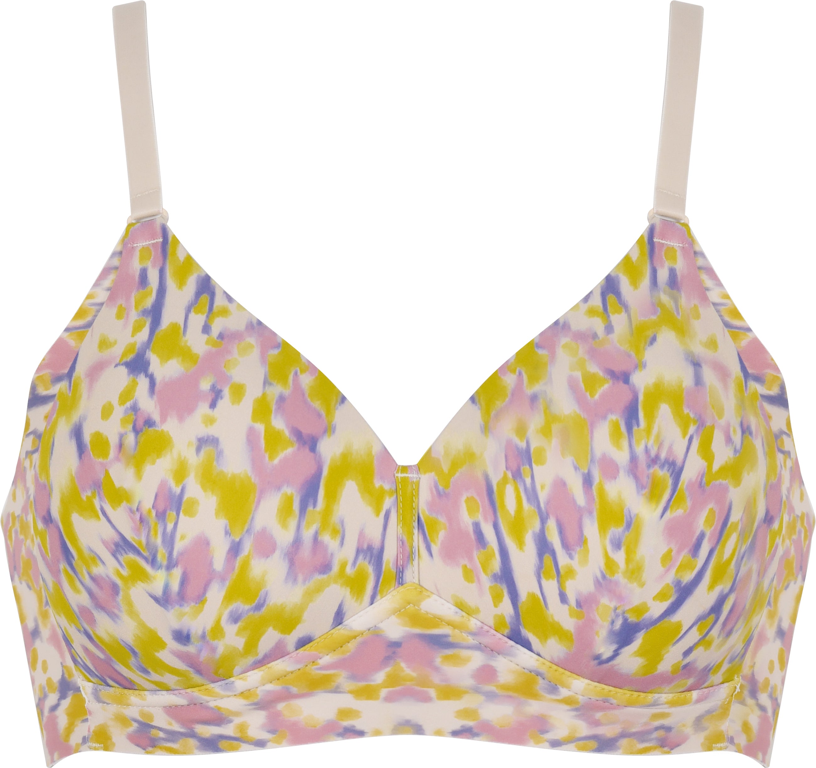 Voorzijde productafbeelding side smoother bh in de kleur smoked orchid print van het merk Naturana