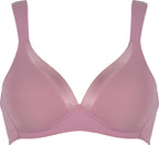 Voorzijde soft bh met glansband in de kleur smoked orchid van het merk Naturana