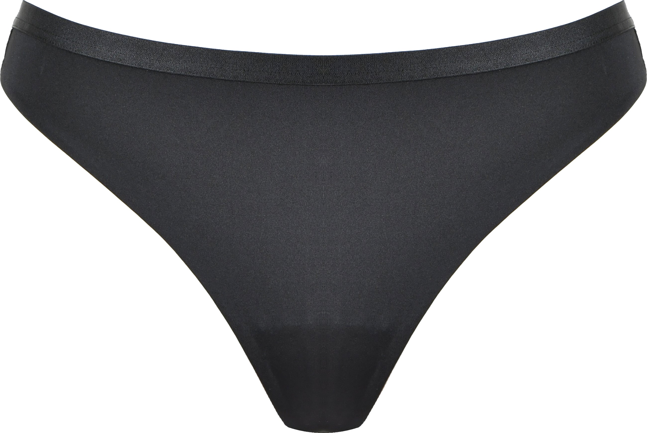 Voorzijde string in de kleur zwart van het merk Naturana