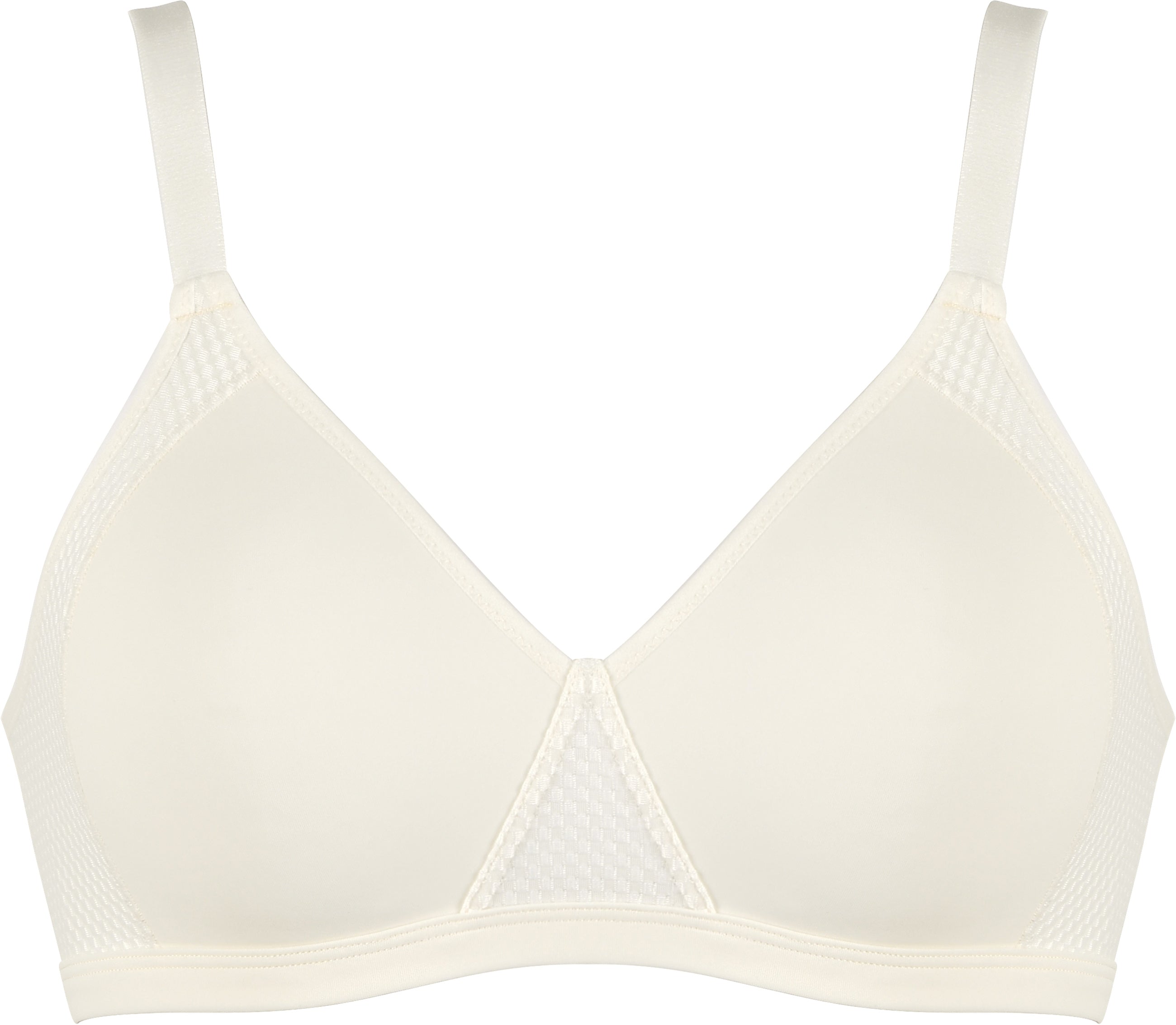 Voorzijde productafbeelding minimizer bh in de kleur ecru van het merk Naturana