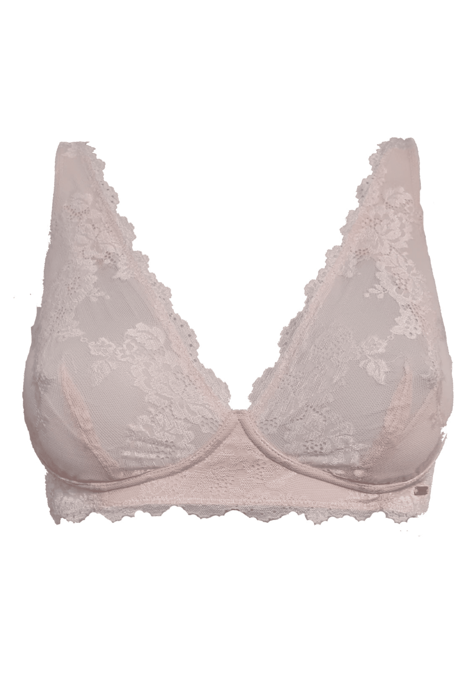 Voorzijde productafbeelding Royal Dream Bralette in de kleur peach pink van het merk Royal Lounge