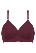 Voorzijde productafbeelding side smoother bh in de kleur burgundy van het merk Naturana