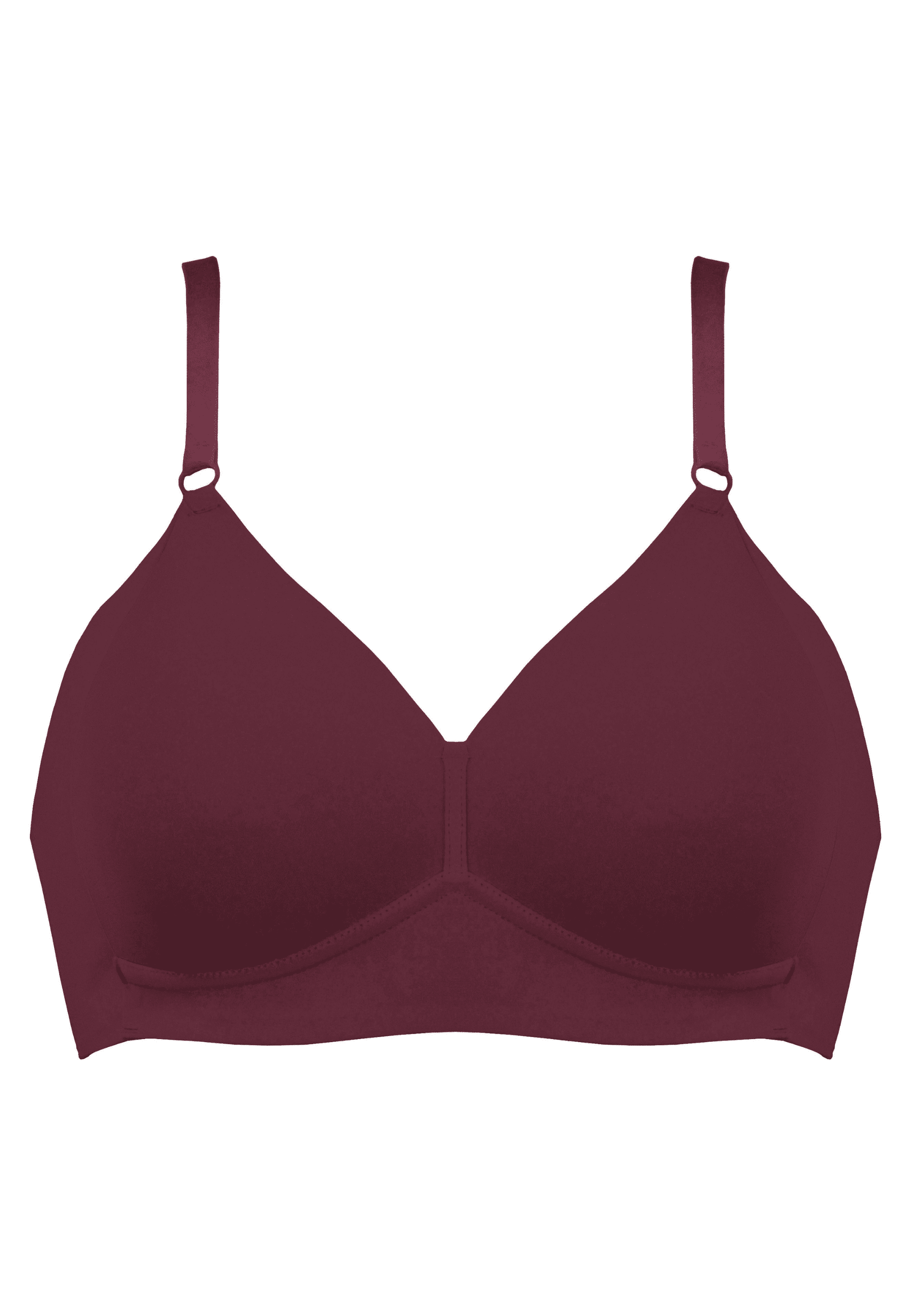 Voorzijde productafbeelding side smoother bh in de kleur burgundy van het merk Naturana
