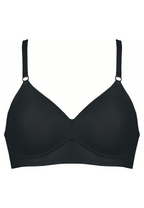 Voorzijde productafbeelding side smoother bh in de kleur zwart van het merk Naturana