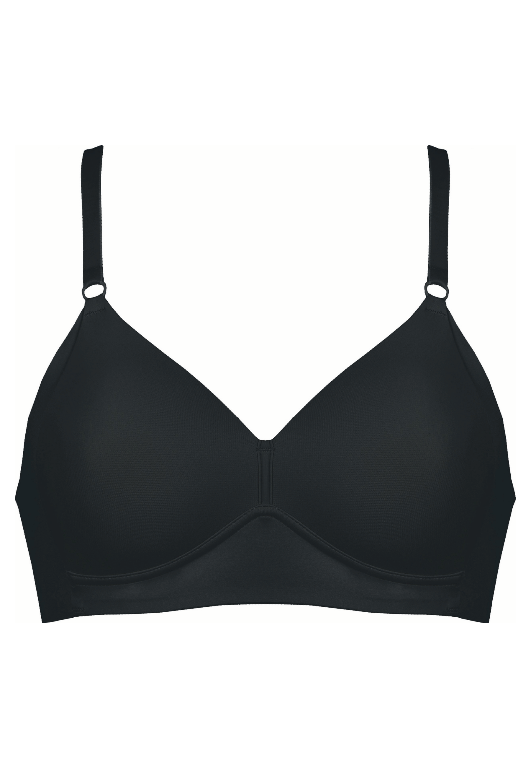 Voorzijde productafbeelding side smoother bh in de kleur zwart van het merk Naturana