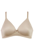 Voorzijde productafbeelding soft bh in de kleur beige van het merk Naturana 