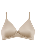 Voorzijde productafbeelding soft bh in de kleur beige van het merk Naturana 
