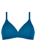 Voorzijde productafbeelding soft bh in de kleur mykonos blue van het merk Naturana 
